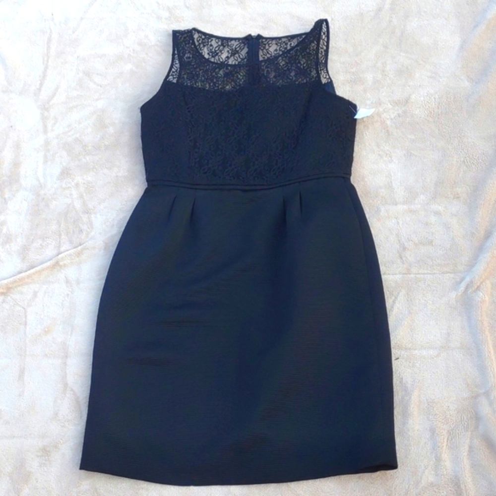 😎TARARI ARTHUR S. LEVINE Lace Cocktail Dress in Black - Picture 2 of 12